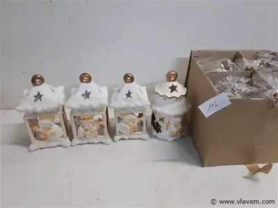 8 x T-lichthuisje winter 4 assorti – kavel bij Vlavem