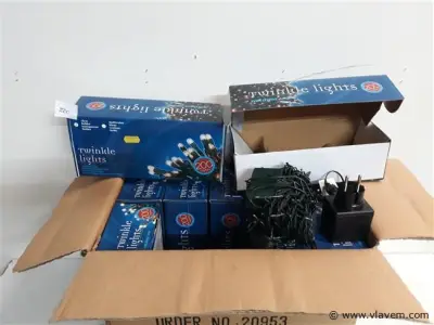 10 x Kerstlampen 200 L classic twinkel 8 programma's – kavel bij Vlavem