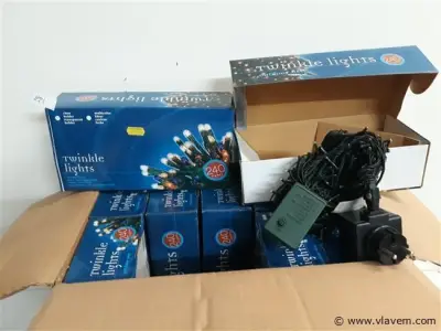 10 x Kerstlampen 240 L classic twinkel 8 programma's – kavel bij Vlavem