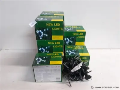 10 x Kerstlampen 100 L LED blauw – kavel bij Vlavem