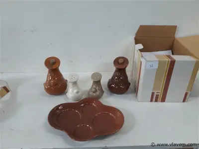1 x Olie/azijn/zout/peper set – kavel bij Vlavem