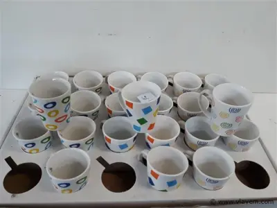 24 x Koffiemok 10 cm – kavel bij Vlavem