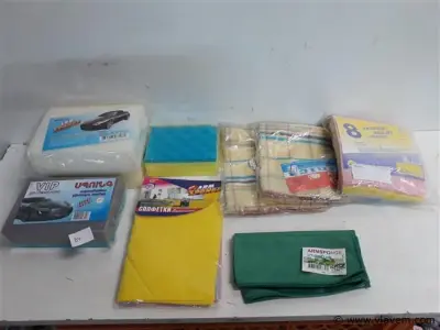 9 x Sponzen + huishouddoeken mix – kavel bij Vlavem
