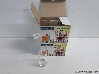 2 x Apero glaasjes 6 stuks 6cl – kavel bij Vlavem