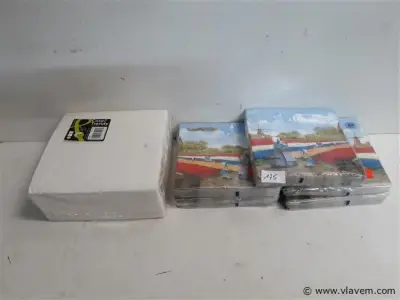 6 x Servetten 2 assorti – kavel bij Vlavem