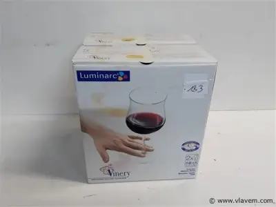 2 x Wijnglazen 58 cl 2 stuks – kavel bij Vlavem