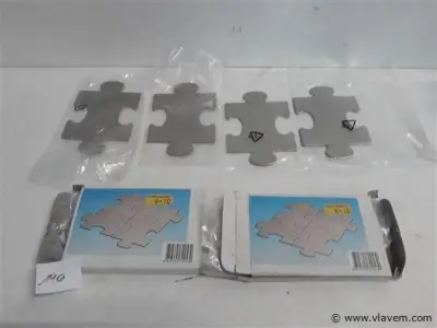 3 x Glasonderzetter inox set 4 stuks – kavel bij Vlavem