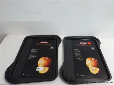 2 x Bakplaat Pyrex 34x23,5 cm – kavel bij Vlavem