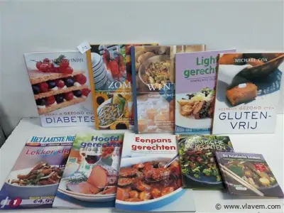 10 x Kookboeken 10 verschillende – kavel bij Vlavem