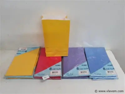 8 x Giftzak 8 stuks mix kleuren – kavel bij Vlavem