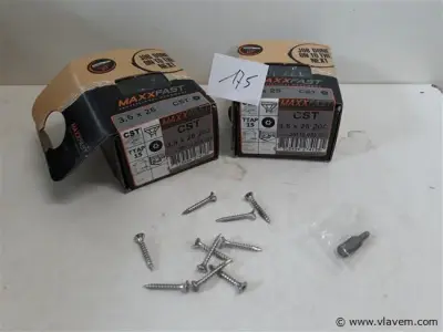 2 x Houtschroeven inox 3,5x25mm 200 stuks – kavel bij Vlavem