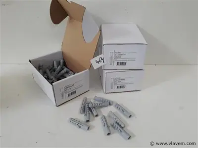 3 x Muurplug nylon 10 mm 50 stuks – kavel bij Vlavem