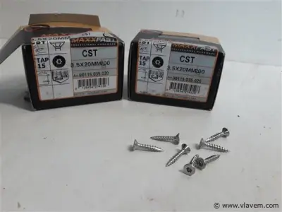2 x Houtschroeven inox 3,5x20mm 200 stuks – kavel bij Vlavem
