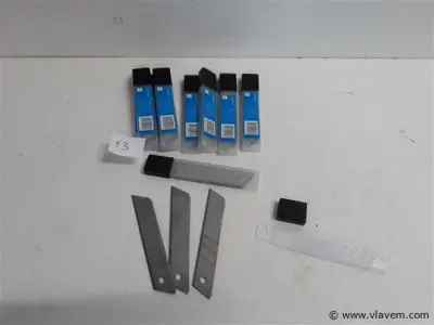 10 x Afbreek vervangmesjes 18 mm 10 stuks – kavel bij Vlavem
