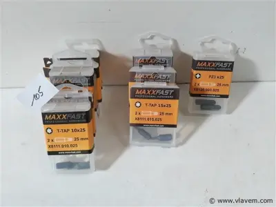 9 x Bitsen 2 stuks 3 assorti – kavel bij Vlavem