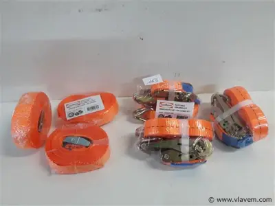 6 x Spanbanden 2 assorti – kavel bij Vlavem