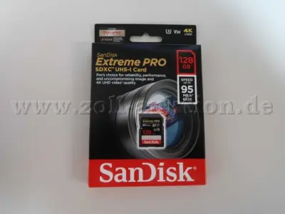 125 SanDisk Extreme PRO 128 GB, SDXC UHS-I Card – kavel bij Zoll-Auktion, Köln