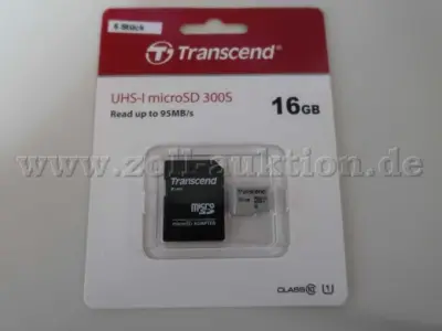 25 Transcend UHS-I microSD 300S, 16 GB – kavel bij Zoll-Auktion, Köln