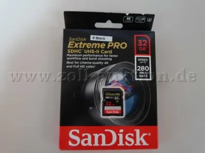 11 Verschiedene SanDisk SD-Karten – kavel bij Zoll-Auktion, Köln