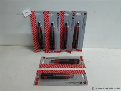 6 x Afbreekmes 9 mm – kavel bij Vlavem