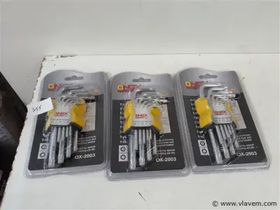 3 x Inbussleutels in set Torx – kavel bij Vlavem