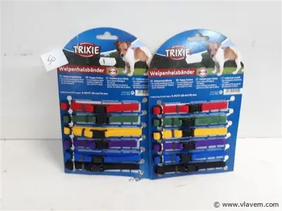 2 x Hondenhalsband 17-25 cm 6 stuks – kavel bij Vlavem