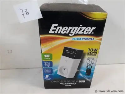 1 x Overspannings beveiliging met 2 usb laders – kavel bij Vlavem