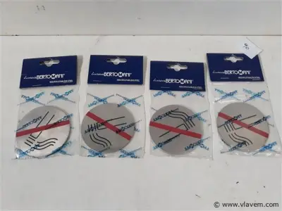 4 x Pictogram verboden roken inox – kavel bij Vlavem
