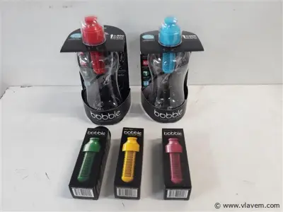 2 x Sport drinkfles + 3 vervangfilters – kavel bij Vlavem