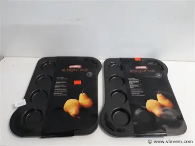 2 x Bakplaat pyrex poffertjes 6,5 cm – kavel bij Vlavem
