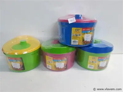 4 x Sladroger mix kleuren 4,5 L – kavel bij Vlavem