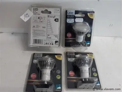 4 x Vervanglamp spot GU10 3W – kavel bij Vlavem