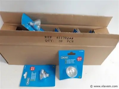20 x Vervanglamp halogeen 12V MR16 20 W – kavel bij Vlavem