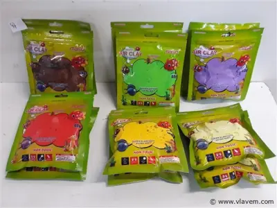 12 x Air clay 60 gr mix kleuren – kavel bij Vlavem