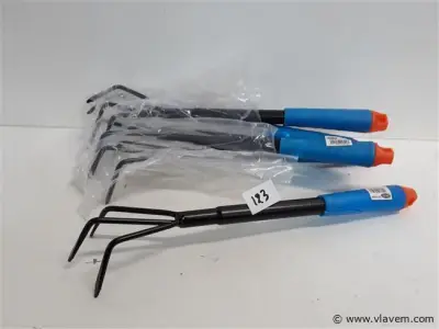 5 x Hand cultivator met 3 tanden – kavel bij Vlavem