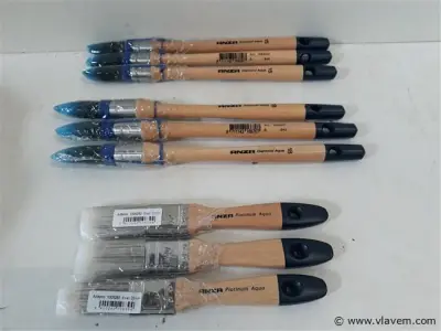 9 x Verfborstel Anza mix – kavel bij Vlavem