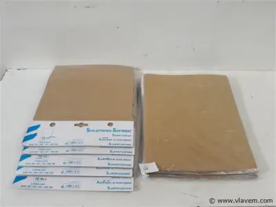 10 x Schuurpapier mix korrel 10 vellen – kavel bij Vlavem