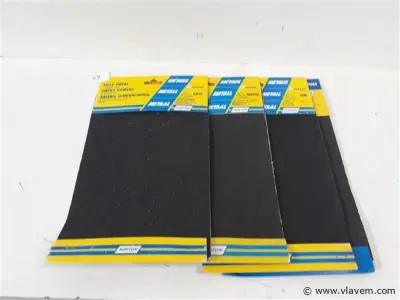 4 x Schuurpapier op doek mix korrels 3 vellen – kavel bij Vlavem