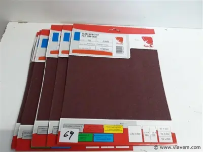 10 x Schuurpapier waterproof K 80 3 vellen – kavel bij Vlavem