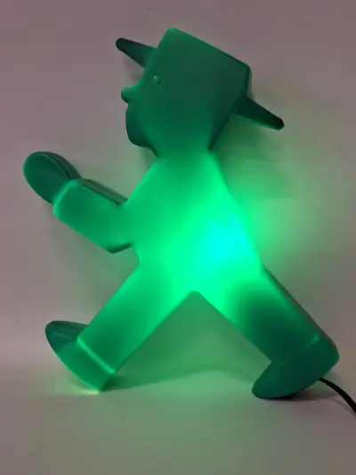 Groene Ampelmann “Geher” sfeerlamp - Berlijns voetgangersfiguurtje – kavel bij De Kringwinkel, Gent