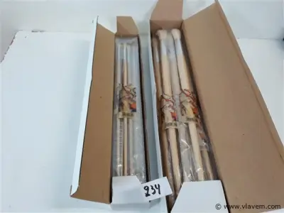 24 x Penselen rond 12 x nr 2 + 12 x nr 10 – kavel bij Vlavem