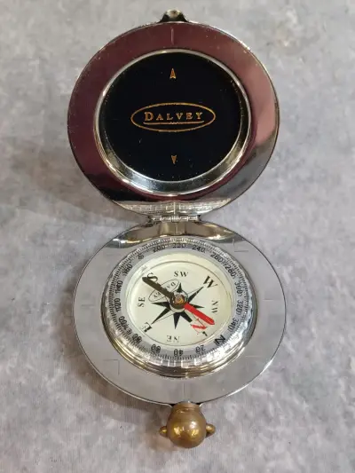 Vintage Dalvey "Voyager Compass" zakkompas - Made in Scotland – kavel bij De Kringwinkel, Gent