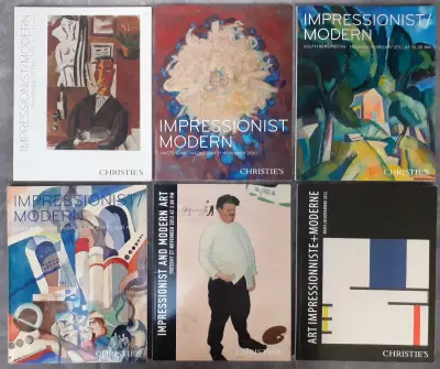 Boek: Set van 6 Christies Veilingcatalogi – kavel bij De Kringwinkel, Gent