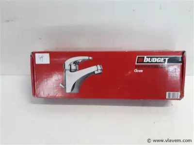 1 x Wastafel kraan chrome met auto afloop – kavel bij Vlavem
