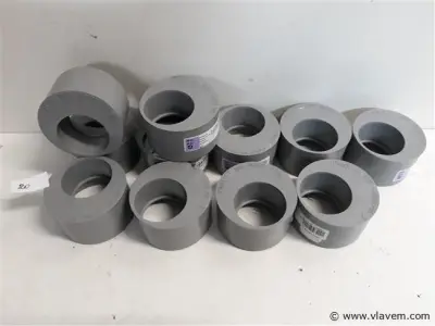 11 x Verloop 80-50 pvc lijmverbinding – kavel bij Vlavem