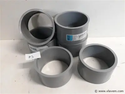 6 x Verloop 90-80 pvc lijmverbinding – kavel bij Vlavem