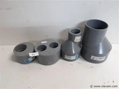 4 x Verloop mix pvc lijmverbinding – kavel bij Vlavem