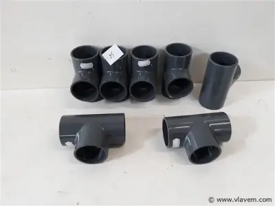 7 x T stuk 50 mm drukleiding lijmverbinding – kavel bij Vlavem