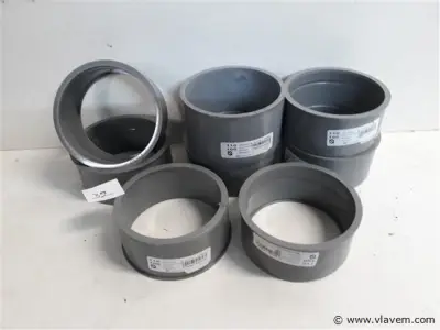 8 x Verloop 110-100 pvc lijmverbinding – kavel bij Vlavem
