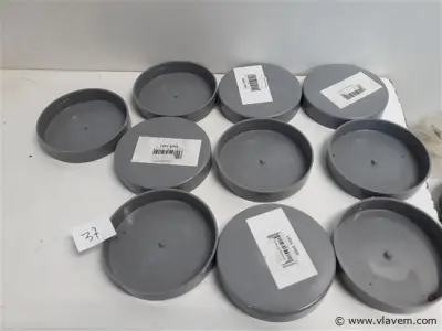 10 x Oversteekstop 100 mm pvc lijmverbinding – kavel bij Vlavem